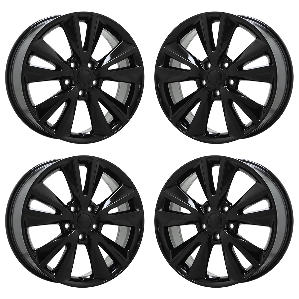 20" Dodge Durango Gloss Black wheels rims Factory OEM set 2393 EXCHANGE